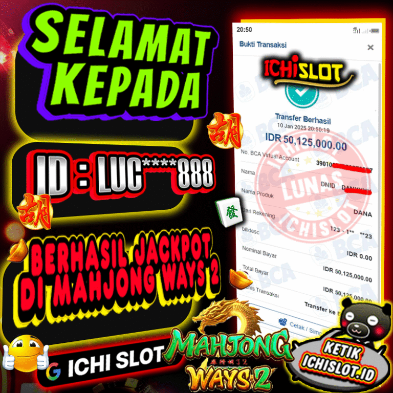 ICHISLOT | Bukti JP 10 Januari 2025