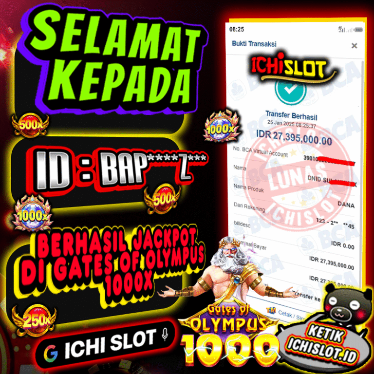 ICHISLOT | Bukti JP 25 Januari 2025